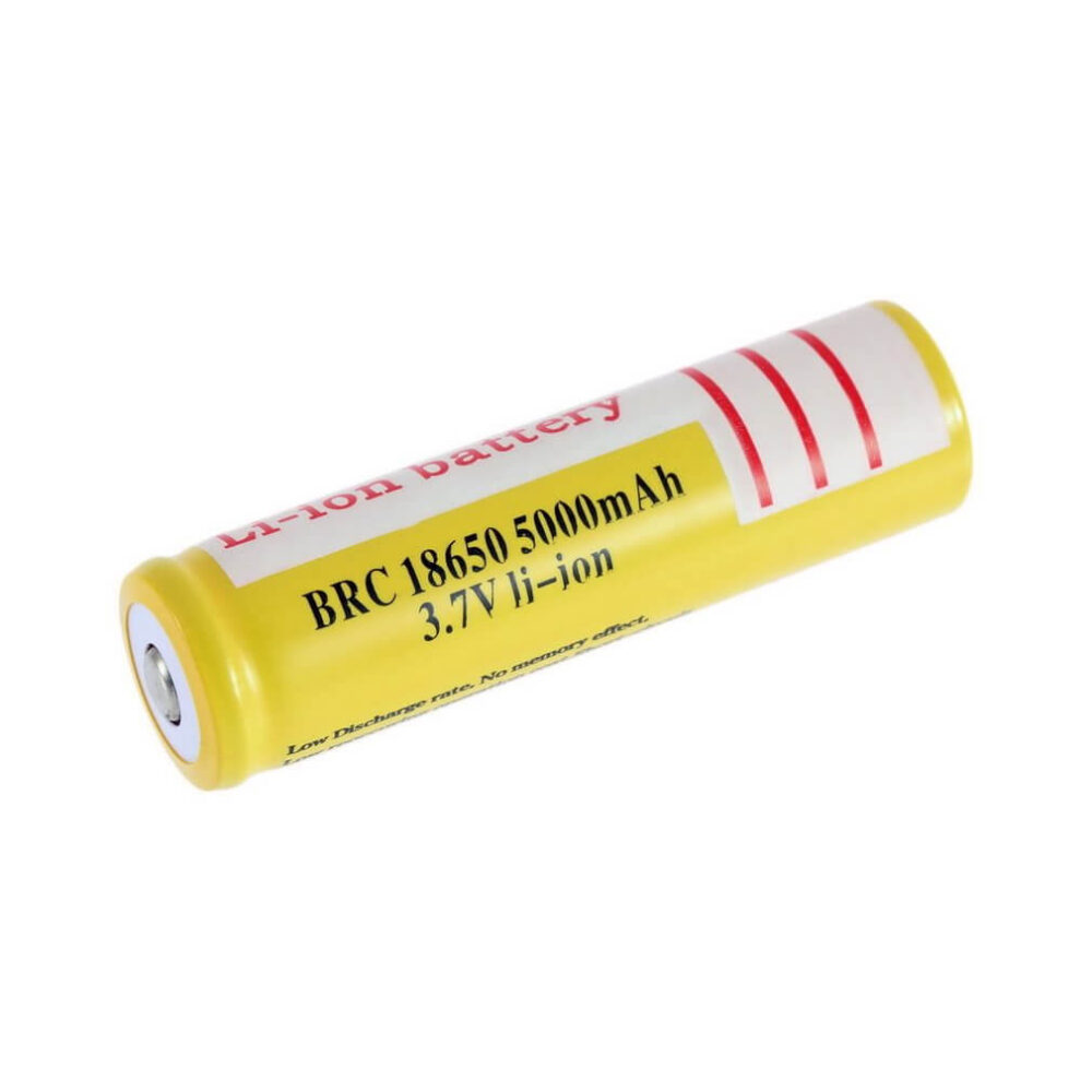BRC 18650 Ultrafire Rechargeable Li-ion Battery 3.7V 5000mAh (1200mA actual tested capacity )