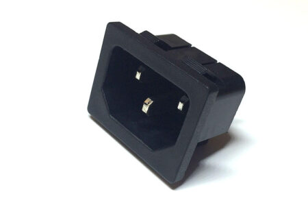 3 Prong AC Power Connector - Panel Mount