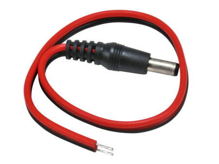 Wire with Standard DC 2.1mm Male Plug 25Cm Adapter Cable Male
