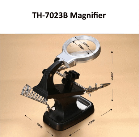 TH-7023B Professional Industrial Magnifying Glass With Light Magnifier For PCB (10LEDS)