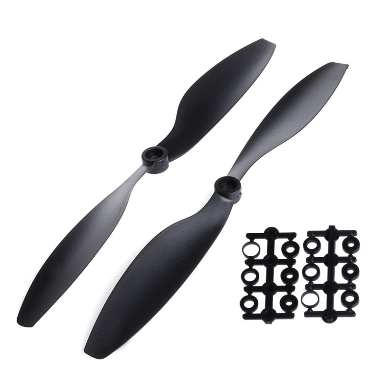 1Pair 1045 10x4.5 CW Propeller CCW Prop For RC Multicopter F450 Quadcopter Black