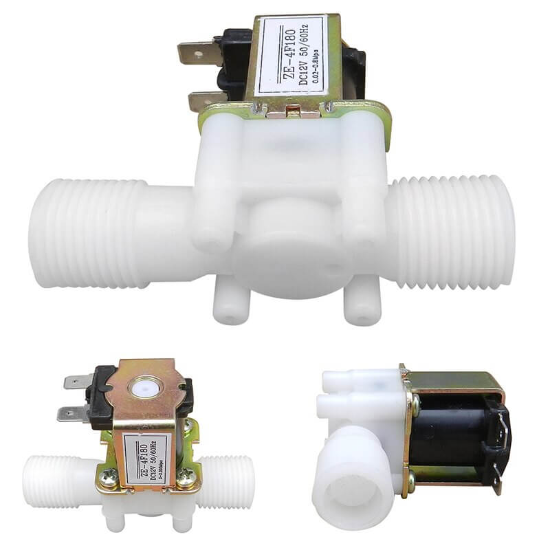 12V Electric Solenoid Valve Magnetic DC N/C Water Air Inlet Flow Switch 1/2" HOT 0.02-0.8Mpa