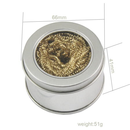 Welding Iron Tip Solder Horn Soldering Copper Ball Cleaning Tool Cleaner