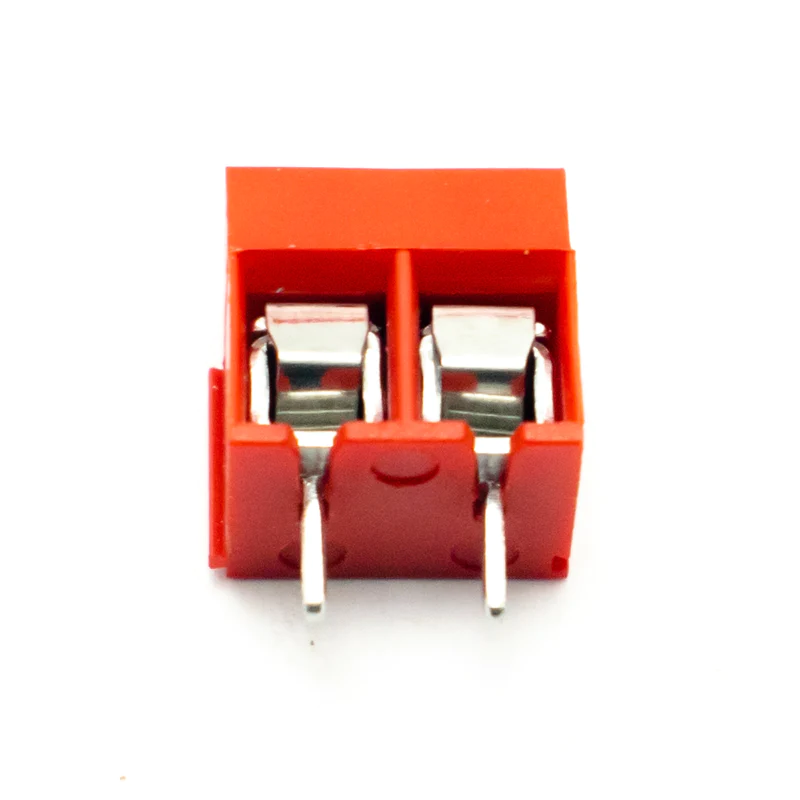 2 Pin PCB Mount Screw Terminals Block Pitch 5mm Red