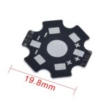 Black Aluminum Star LED Heat Sink Base for 1W 3W 5W LEDs – Single Piece