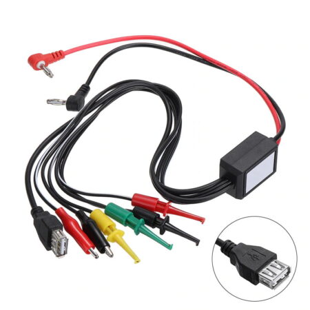 USB Port Multimeter Probes Alligator Hook W Banana Plug Clip Cables