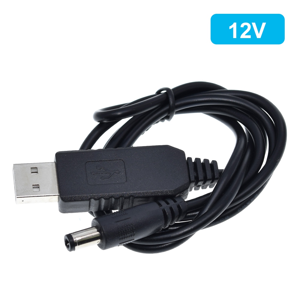 5V USB Power Cable to 12V Male Adapter Jack 5.5×2.1mm DC-DC 5V to 12V Converter Step Up