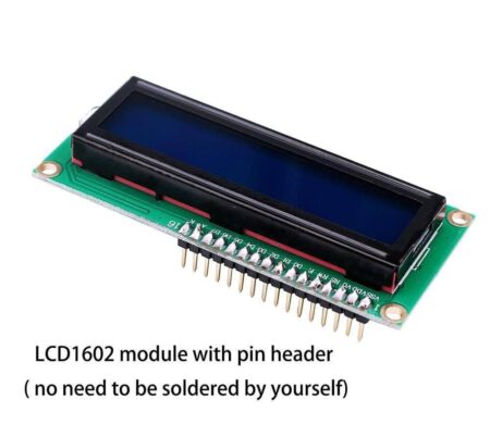 LCD1602 Blue Backlight Soldering Pin Header 16*2 lcd