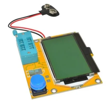 9V Battery Operated LCR-T4 12864 LCD Graphical Transistor Tester Resistance Capacitance ESR SCR Meter