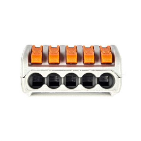 PCT-215 0.08-2.5mm 5 Pole Wire Connector Terminal Block with Spring Lock Lever for Cable Connection
