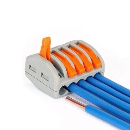 PCT-215 0.08-2.5mm 5 Pole Wire Connector Terminal Block with Spring Lock Lever for Cable Connection