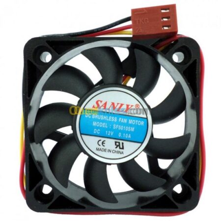 SANLY SF5010SM Square Fan DC 12V 0.1A 50x50x10mm 3-wire