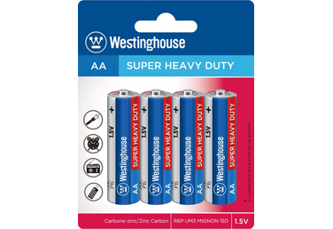 Westinghouse Super Heavy Duty AA 4 Pack