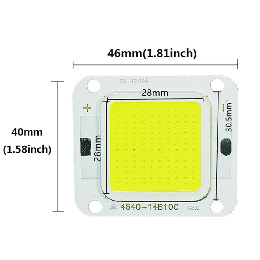 White SMD LED 70 watt High power bead chips 12V 4640-14B105