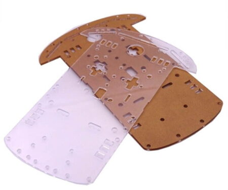 2WD Small Acrylic Plate Panel For Smart Car Chassis
