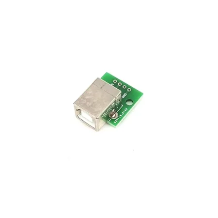 USB Type-B Female Head to DIP 4 pin Breakout PCB Module printer