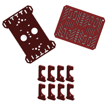 4wd Plate Panel For Smart Car Chassis