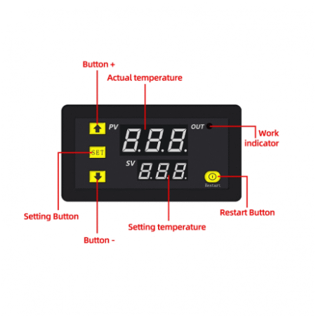 W3230 AC110-220V Digital Temperature Controller Microcomputer Thermostat Switch