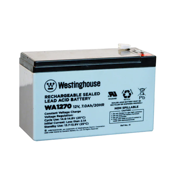 WESTINGHOUSE WA1270 12V 7Ah lead acid Rechargeable Battery