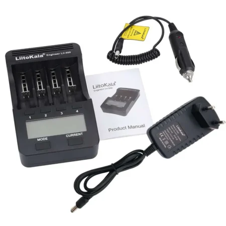 LiitoKala Lii-500 Smart Charger with Adapter