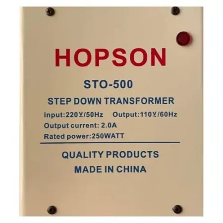 Hopson Step Down Transformer From 220 To 110 Volt STO-500 250 Watt