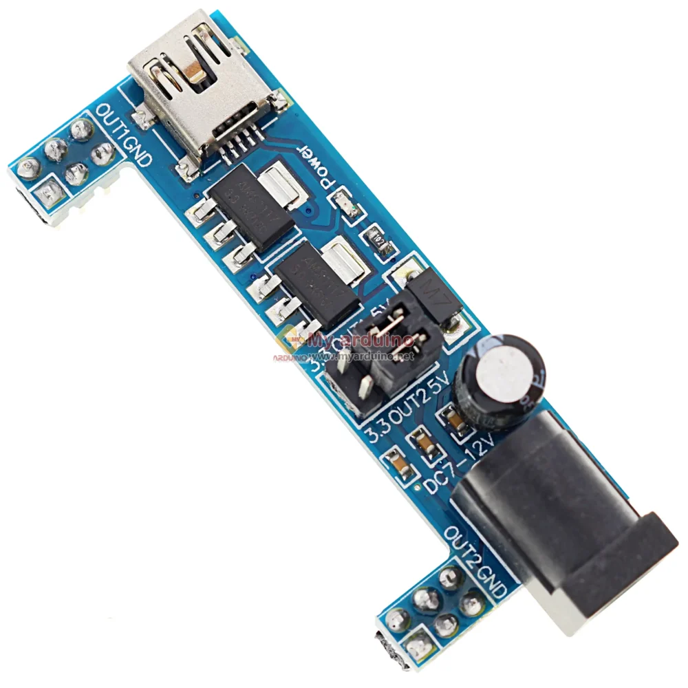 MB102 Breadboard Power Supply Module DC 3.3V 5V