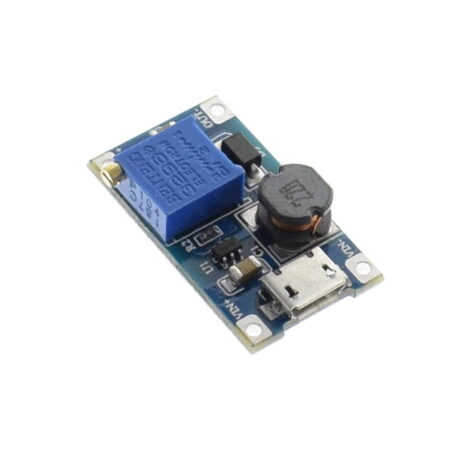 DC-DC Boster MT3608 3V~28Vdc Adjustable Step-Up Converter Module 2A Micro USB