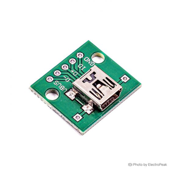 Mini USB Female to DIP Adapter Breakout Board