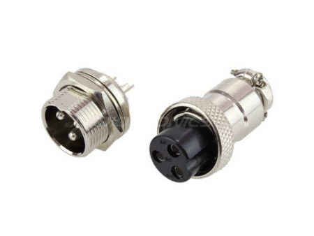 GX16-3 Pole Metal Male Female Panel Connector