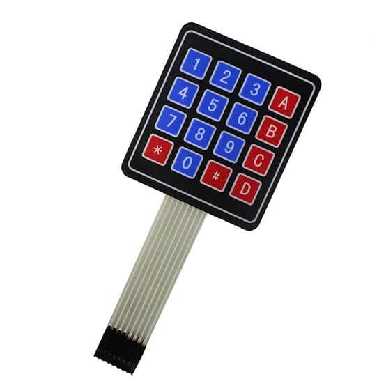 4×4 Keypad Matrix Membrane Switch for Arduino, ARM and other MCU