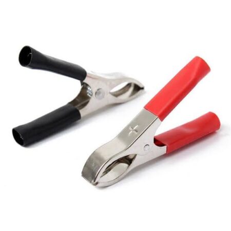 Crocodile Clip 30A Medium Size, 2PCS black + Red
