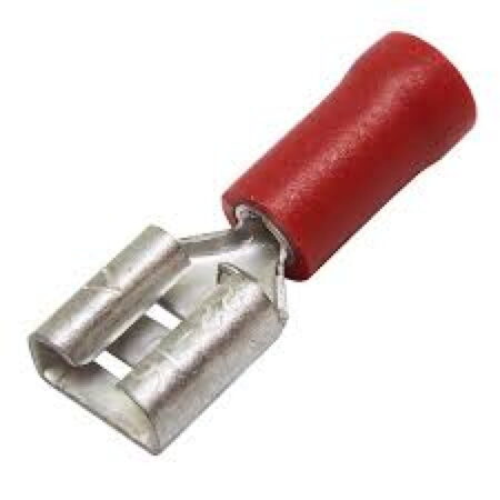 Insulated Female Blade Crimp Terminal FDD 1.25-250 (FDD1.25-250) Red
