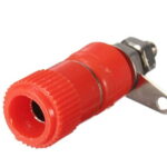 Banana Plug Medium 4 mm Female Red Color