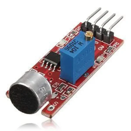 Sound Detection Module Sensor for Intelligent Vehicle Compatible With Arduino 4pin (Red)
