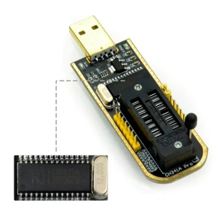 CH341A Programmer 24 25 Series EEPROM Flash BIOS USB Programmer with Software & Driver