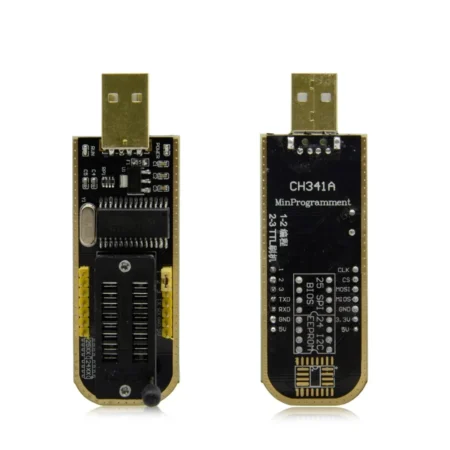 CH341A Programmer 24 25 Series EEPROM Flash BIOS USB Programmer with Software & Driver