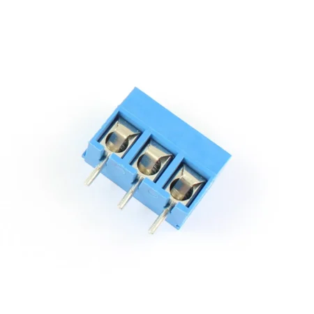 3 Pin PCB Mount Screw Terminals Block Pitch 5mm Blue
