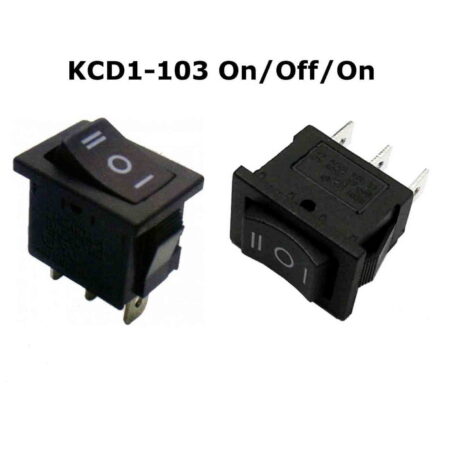 Rocker Switch ON-OFF-ON 6A 250V (KCD1)