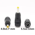 DC power Socket Converter 5.5*2.1mm DC Jack to 4.0*1.7mm 1pcs