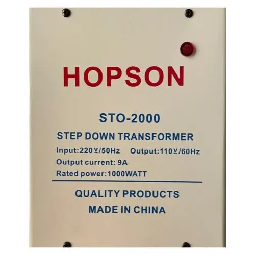 Hopson Step Down Transformer From 220 To 110 Volt STO-2000 1000 Watt