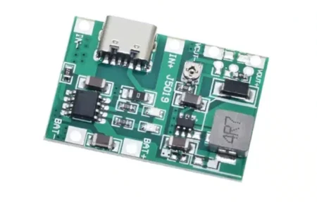 TP4056 18650 3.7V 4.2V Battery Charging Module with Integrated DC Boost Converter Module Type c