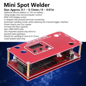 12V Mini Spot Welding Machine Automatic Control 10AWG Multiwire Portable Transistor 18650 Lithium Battery Spot Welder