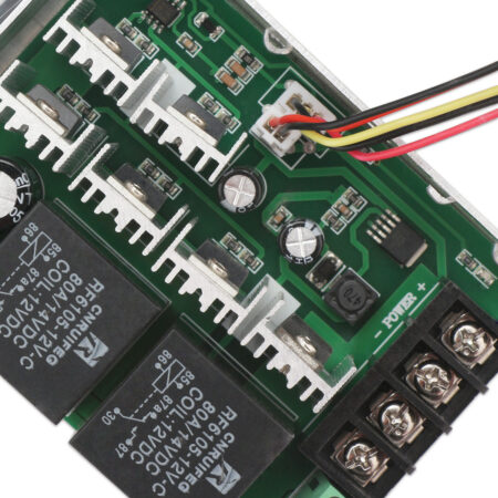 PWM DC Motor Driver Controller, DC 10-50V 12V 24V 36V 48V Motor Control Module 40A 2000W with PLC Forward Reverse Regulator Switch Protective Case