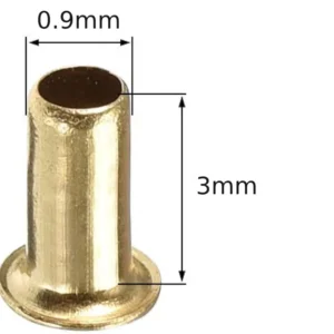 Double sided Circuit Board PCB Nails Copper Hollow Rivets M0.9*3.0 inner hole 0.6mm