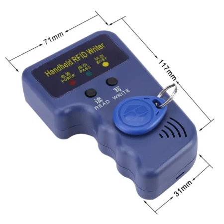 Handheld RFID Card Copier Reader Writer 125KHz with 3 Blank ID Tags