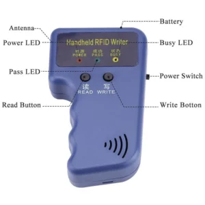 RFID handheld ID card copier reader writer 125KHz with 3 blank ID tags