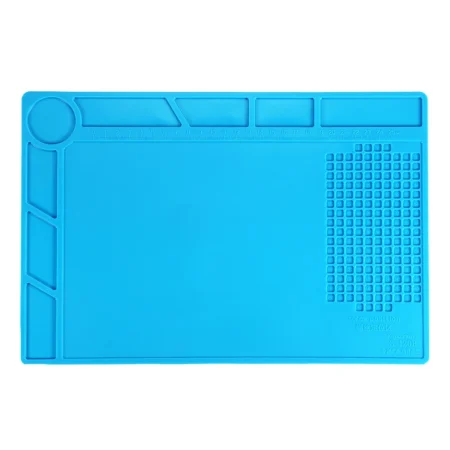 S-120B 340x230mm Heat-resistant Heat Insulation Desk Working Silicon Pad Mat BGA Soldering Platform Repair Station