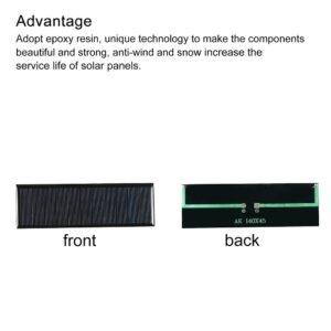 Mini Solar Panel Cell 5.5V 150mA 0.8W 140mm x 45mm for DIY Project