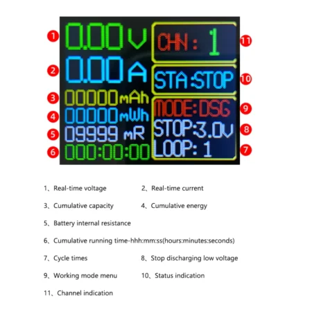 Type-C LCD Display Battery Capacity Tester MAh MWh Lithium Battery Digital Battery Power Detector Module 18650 Battery Tester