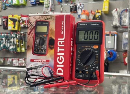 Hopson DT9205A Professional Digital Multimeter Handheld Automotive Tester Multimeter Manual Range AC DC Voltage Meter for Beginner